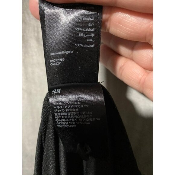 H&M Black Mesh Maxi Dress Small - Picture 9 of 9